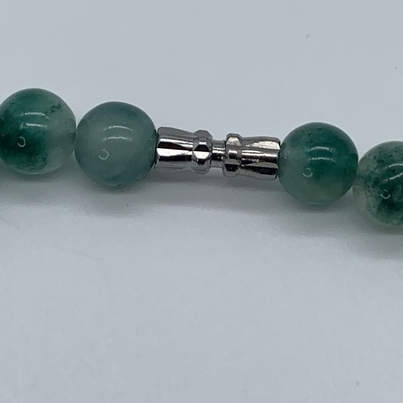 16' Blue-Green Apatite Natural Stone  Beaded Necklace - Picture 6 of 7